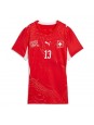 Schweiz Ricardo Rodriguez #13 Replika Hemmakläder Dam VM 2026 Kortärmad Schweiz Ricardo Rodriguez #13 Replika Hemmakläder Dam VM 2026 Kortärmad